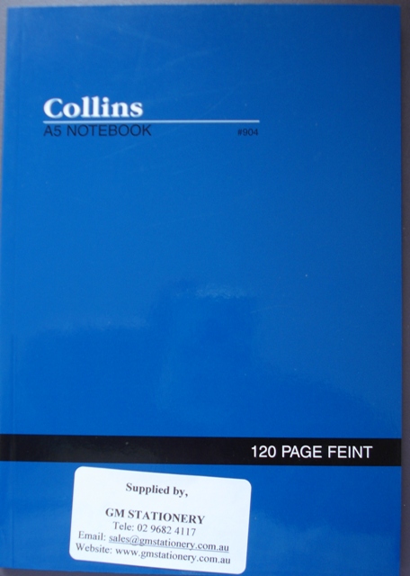 Collins 904 120 page A5 Note Book